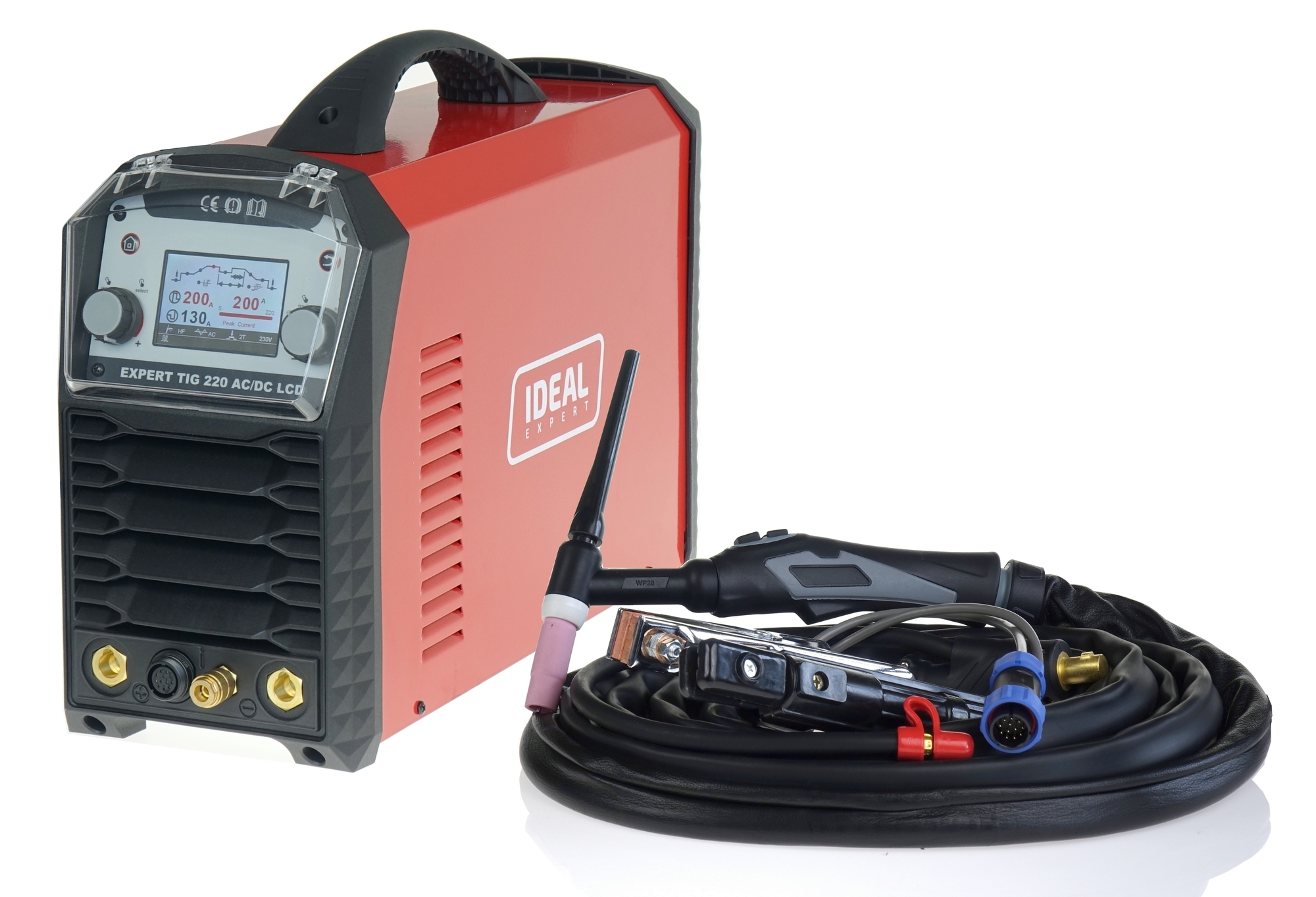 Spawarka inwertorowa TIG Ideal Expert TIG 220 AC/DC PULSE LCD
