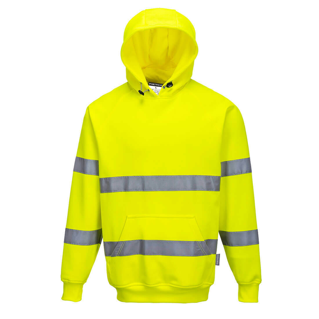 Bluza ostrzegawcza z kapturem, kolor żółty, rozmiar 4XL
