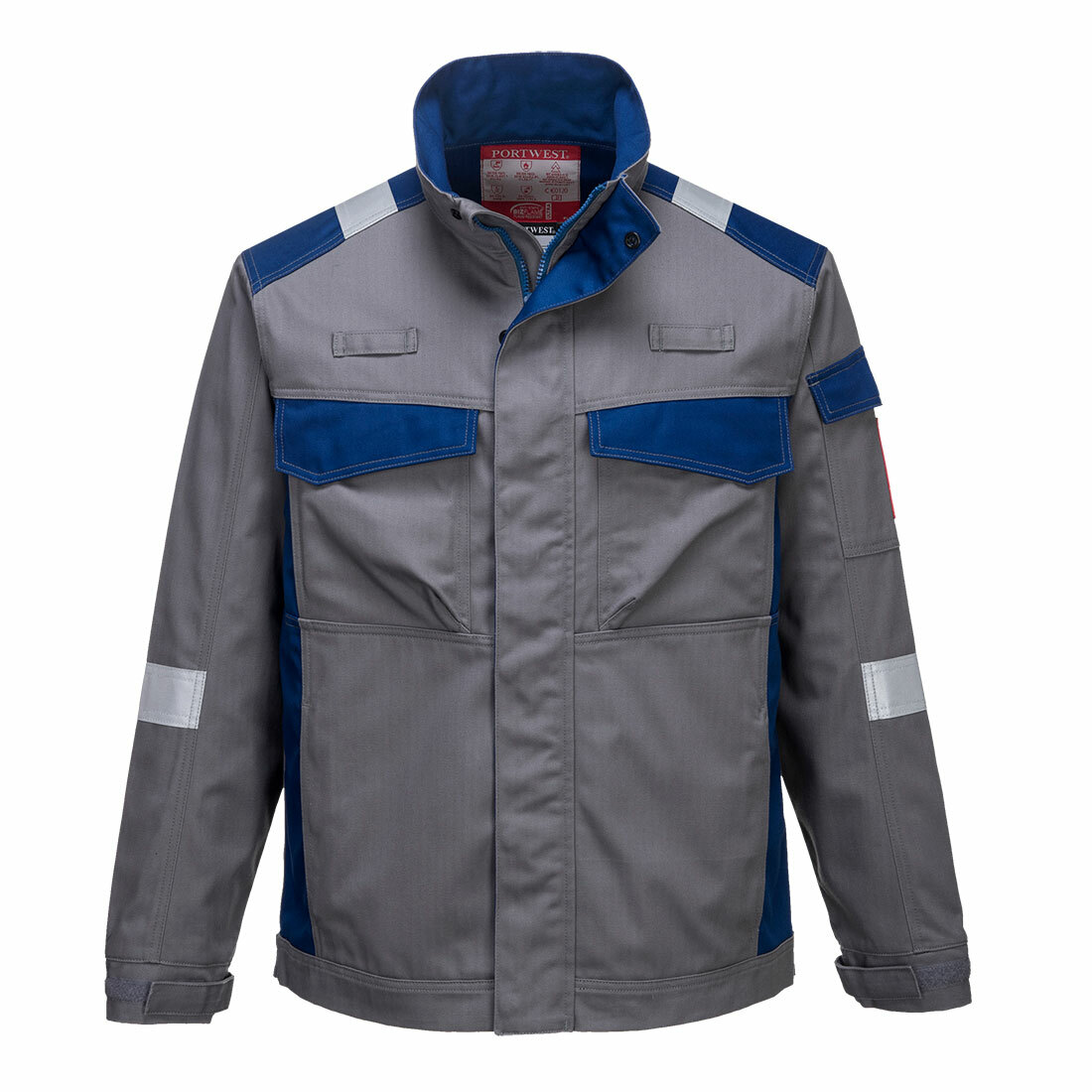 Bluza dwukolorowa Bizflame Industry, kolor szary, rozmiar XL