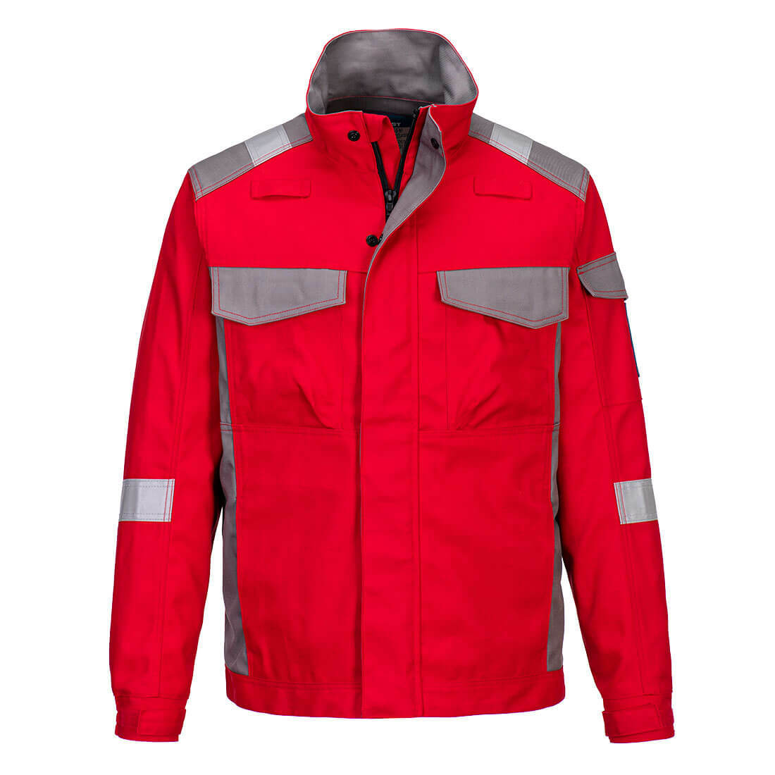 Bluza dwukolorowa Bizflame Industry, kolor czerwony, rozmiar S