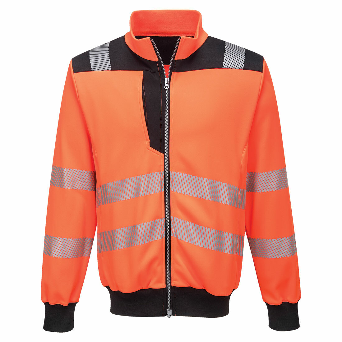Bluza ostrzegawcza PW3, kolor pomarańczowy/czarny, rozmiar 4XL