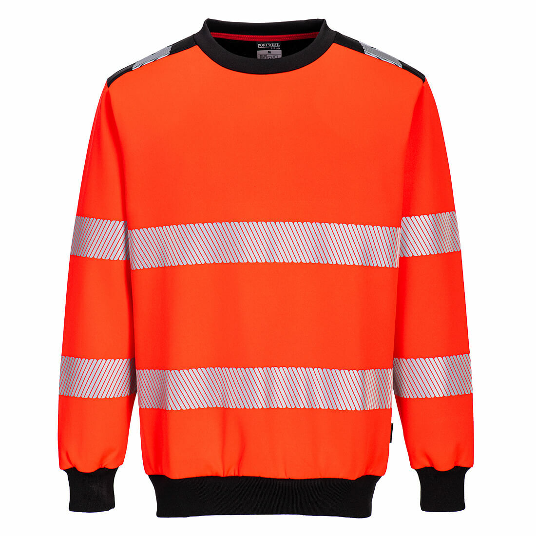Bluza ostrzegawcza PW3, kolor czerwony/czarny, rozmiar 4XL