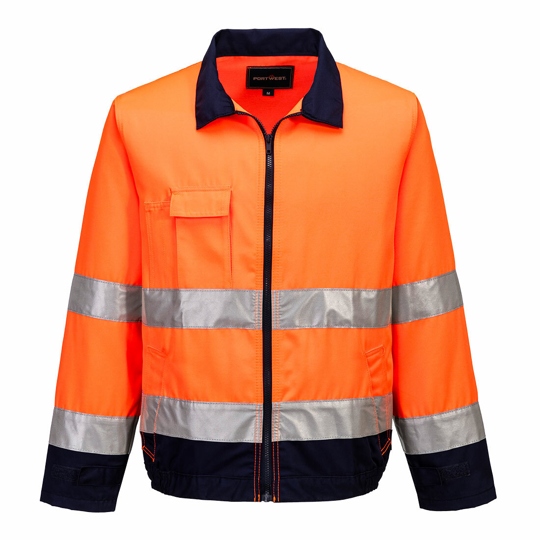 Bluza ostrzegawcza Madrid, kolor pomarańczowy/granat, rozmiar XXXL