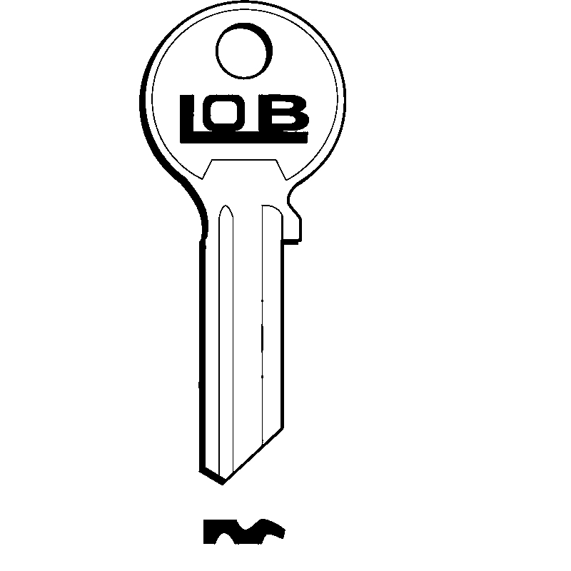 LOB Klucz surowy do zamków wierzchnich