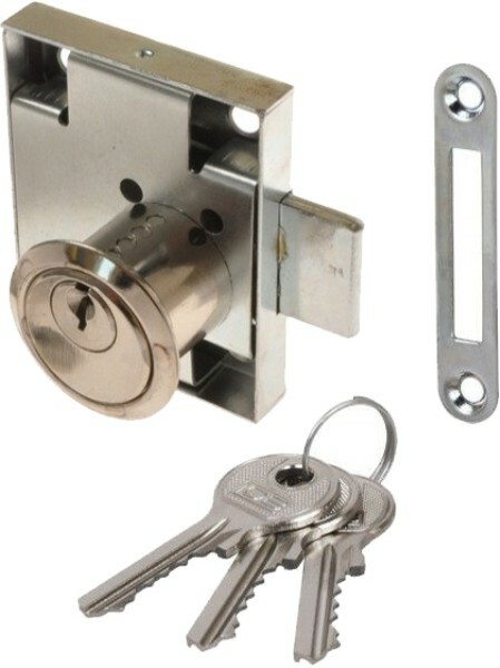 Zamek meblowy patentowy wierzchni lewy LOB ZMB-2