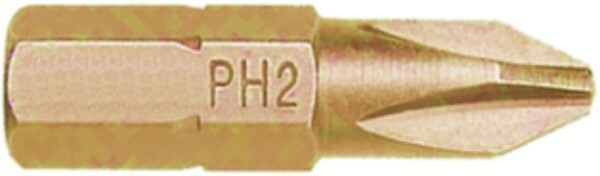 BIT Końcówka wkrętaka do wkrętarki TIN PH2 25 mm 10504334 1