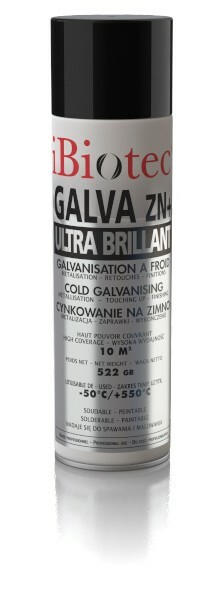 Cynk w sprayu 400 ml alucynk iBiotec GALVA ZN+ ULTRA BRILLANT 1