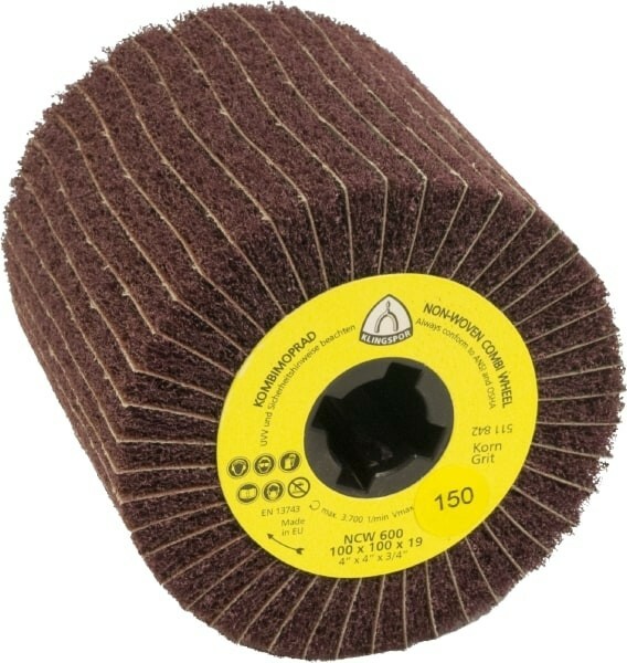 Ściern. z włókniny z przekł. z płótna NCW 600 S 100X100X19 medium granulacja 150 Klingspor 258907 1