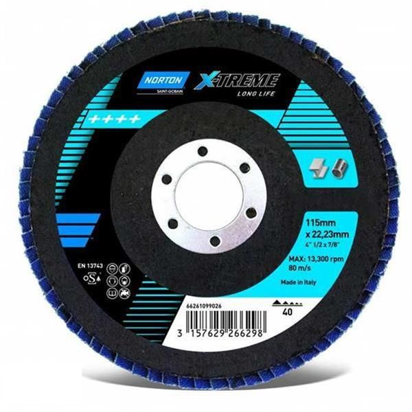 Lamelka tarcza listkowa 125 gr.80 metal Norton X-TREME R828  66623338853 1