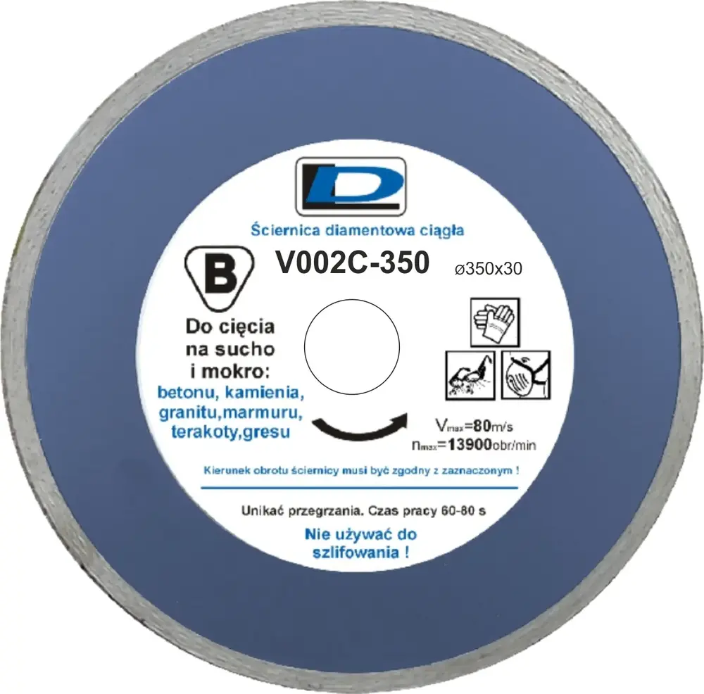 Ściernica diamentowa 350x3,4x30 DL V002C 1