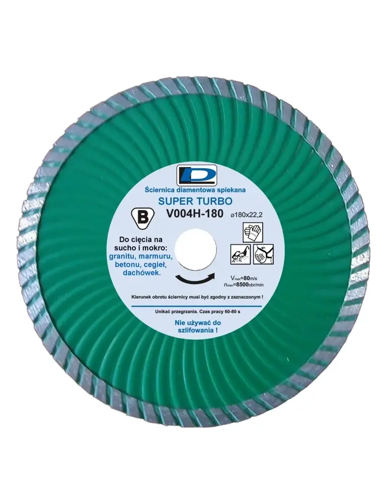 Ściernica diamentowa 180x2x22 DL TURBO-S V004H  1