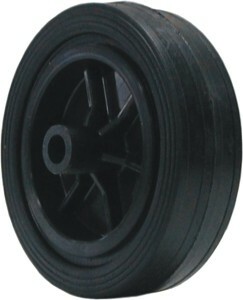 Koło 125 mm z tworzywa i gumy do wózka 1