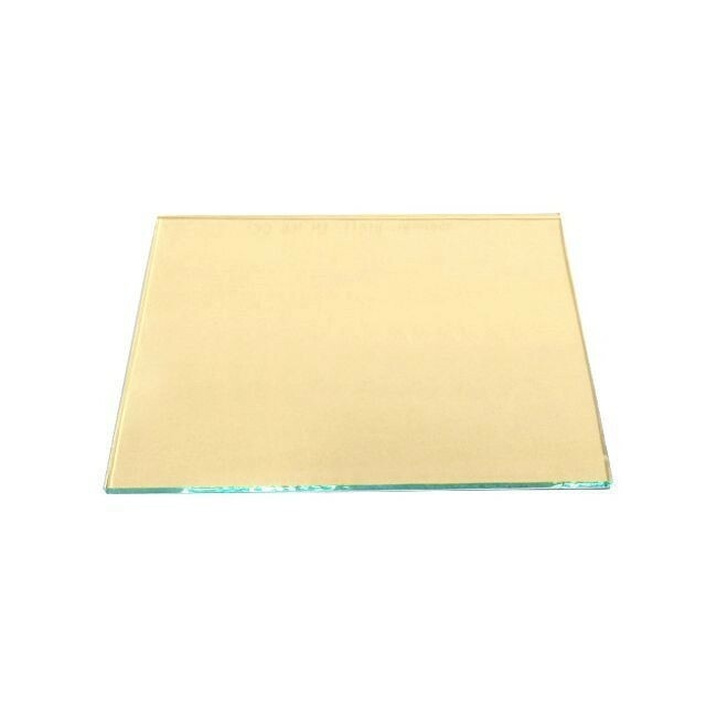 Szybka ochronna z powłoką szkło przeciwodpryskowe żółte do maski spawalniczej 80x100 mm 1
