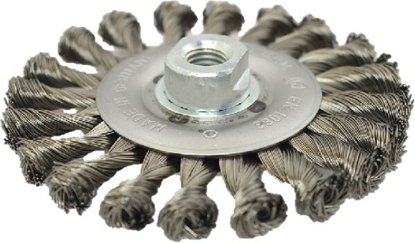 Szczotka drut nierdzewny splatany 125x0.5mm INOX M14 OSBORN 1