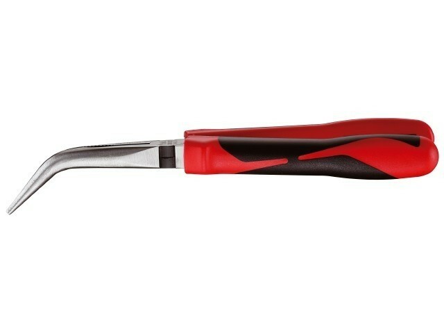Szczypce płaskie 200 mm z zagiętymi wydłużonymi szczękami  MB463-8T 1