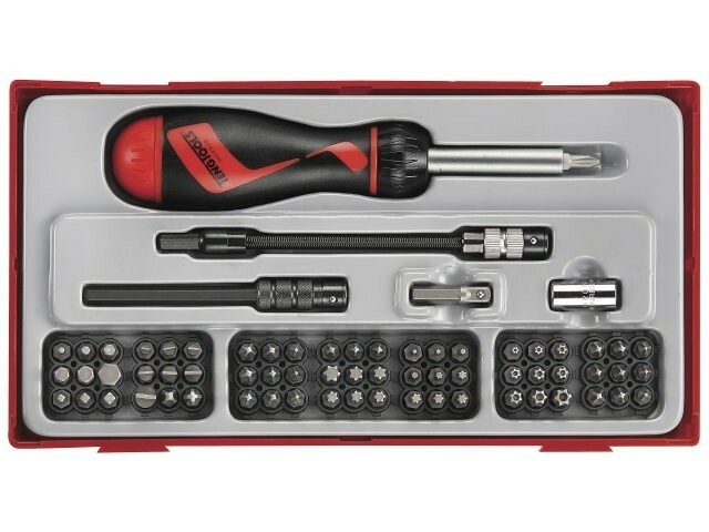 Zestaw wkrętaka z grotami wymiennymi Teng Tools TTMD74 1