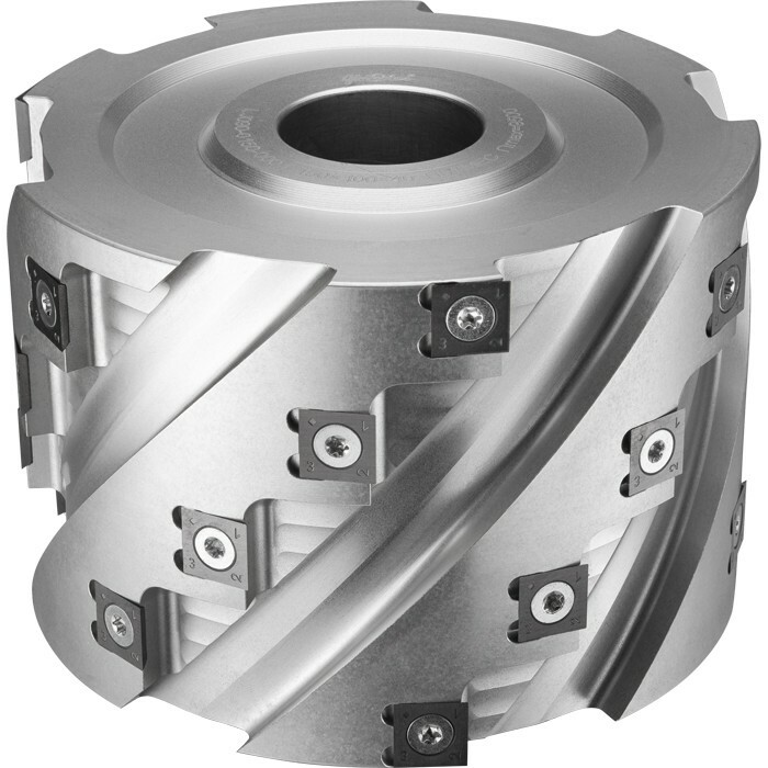 Głowica frezowa spiralna 0120x40x80/3+3z - z dzieloną krawędzią skrawającą GLOBUS 1