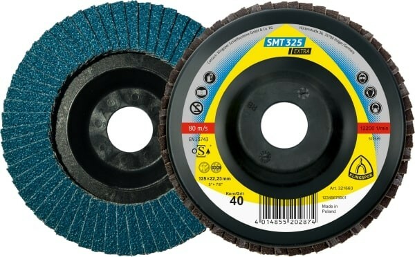 Lamelka tarcza listkowa 125 gr.60 metal/inox Klingspor SMT 325 321662 1