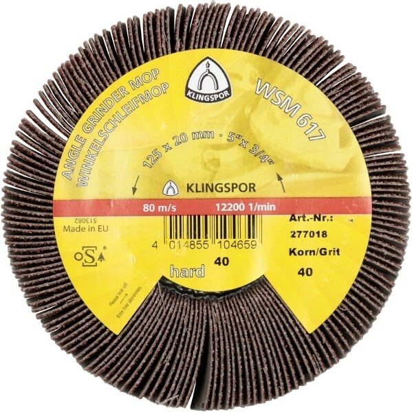 Ściernica kątowa WSM 617 115X20 granulacja 80 Klingspor 277016 1