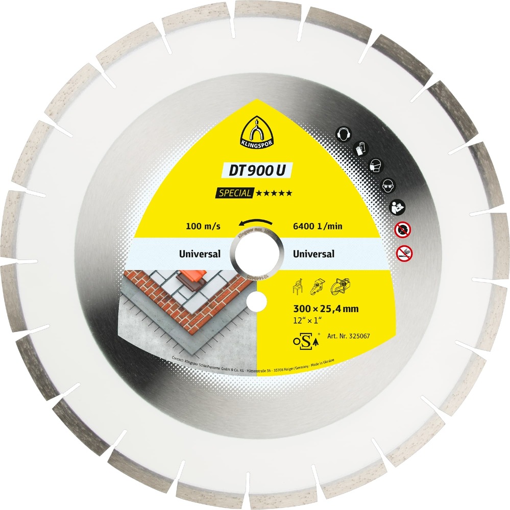 Tarcza diamentowa 300x2,8x30 uniwersalna DT 900 U Special Klingspor 325052 1