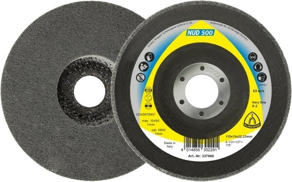 Ściernica talerzowa z włókniny NUD 500 125X13X22.23 medium Klingspor 337862 1