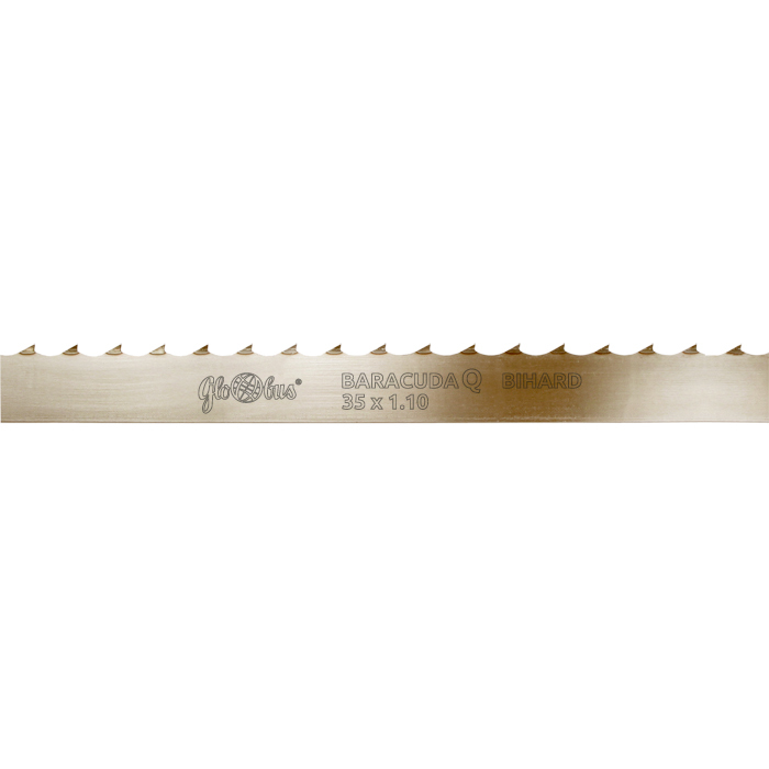 Piła taśmowa BARAKUDA Q /HORS/ 4005x35x1,1/22 do cięcia drewna świeżego na trakach taśmowych GLOBUS 1