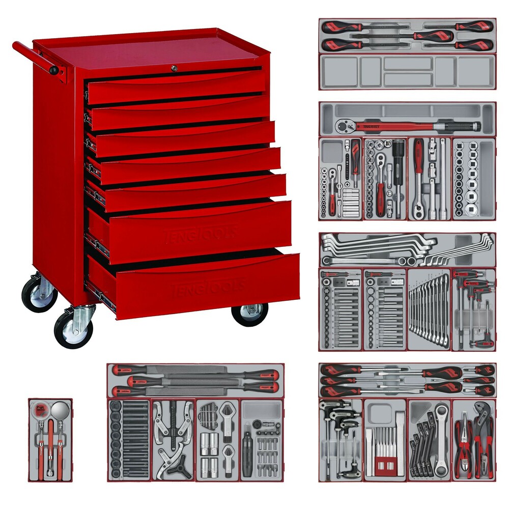Wózek warsztatowy narzędziowy 252-elem. TCW807SV TengTools TENG_252 1