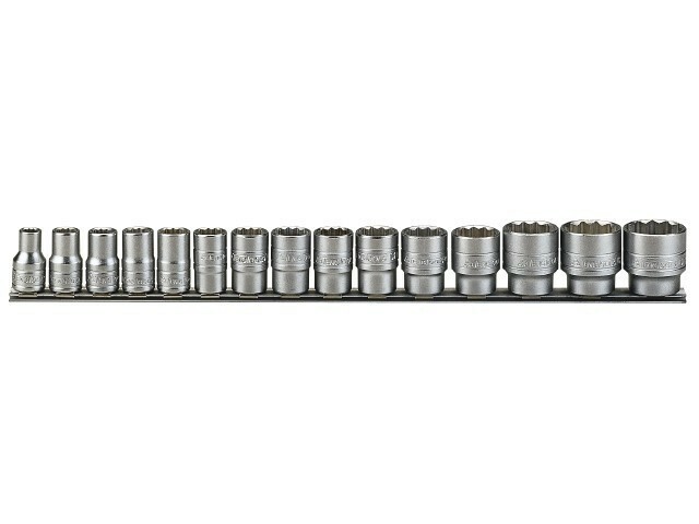 Nasadki calowe w zestawie z chwytem kwadratowym 1/2'' Teng Tools M1215AF 1