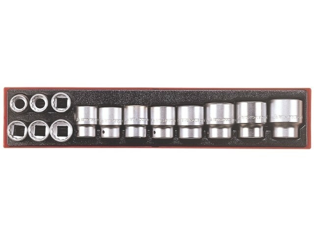 14-elementowy zestaw nasadek calowych z chwytem kwadratowym 3/4'' Teng Tools TTX34AF 1