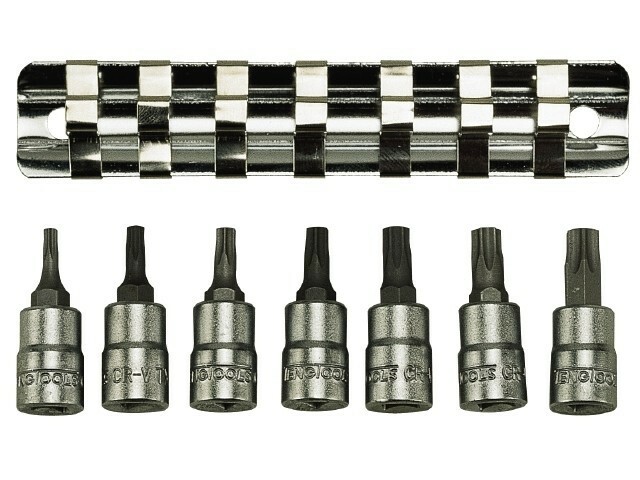 Nasadki TX w zestawie z chwytem kwadratowym 1/4'' Teng Tools M1408TX 1