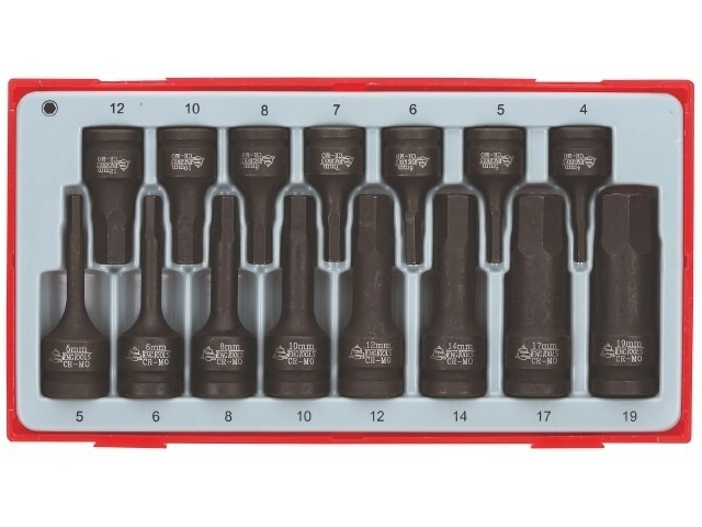15-elementowy zestaw nasadek maszynowych trzpieniowych sześciokątnych TT9015HX TengTools 15141-0107 1
