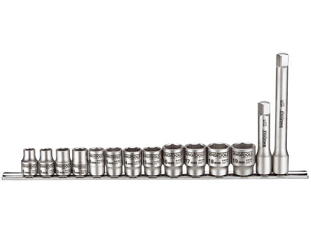 Zestaw nasadek nierdzewnych z chwytem kwadratowym 3/8''. Teng Tools MS3814 1