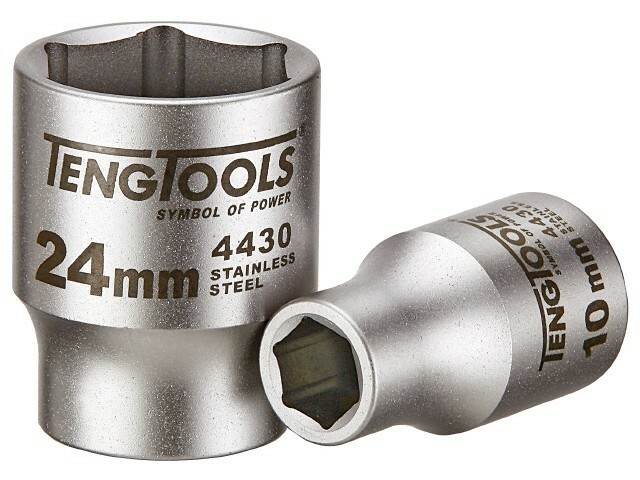 Nasadka 6-kątna nierdzewna z chwytem 1/2'' 11 mm 1