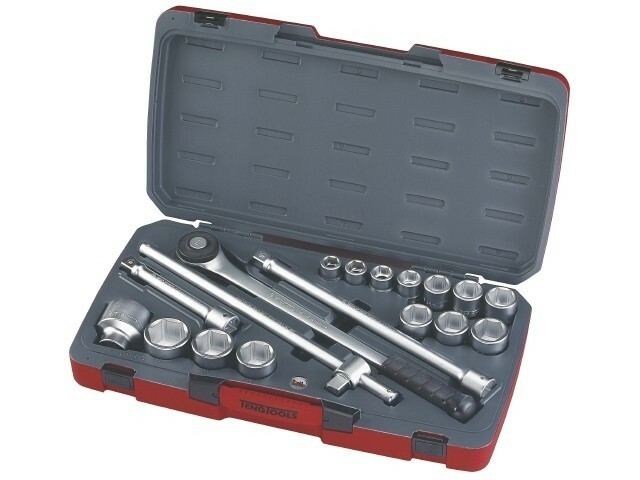 Zestaw narzędzi nasadowych. Z chwytem kwadratowym 3/4''. Teng Tools T3418-6 1