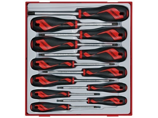 12-elementowy zestaw wkrętaków - TX Teng Tools TTD912TXN 1