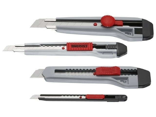 Zestaw noży z odłamywanymi ostrzami Teng Tools 710S 1