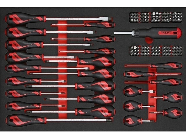 122-elementowy zestaw wkrętaków/grotów wymiennych Teng Tools TTEMD122N 1