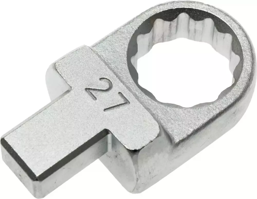Głowica wymienna oczkowa 27 mm do kluczy dynamometrycznych z gniazdem 14x18 mm Teng Tools 186312500 1