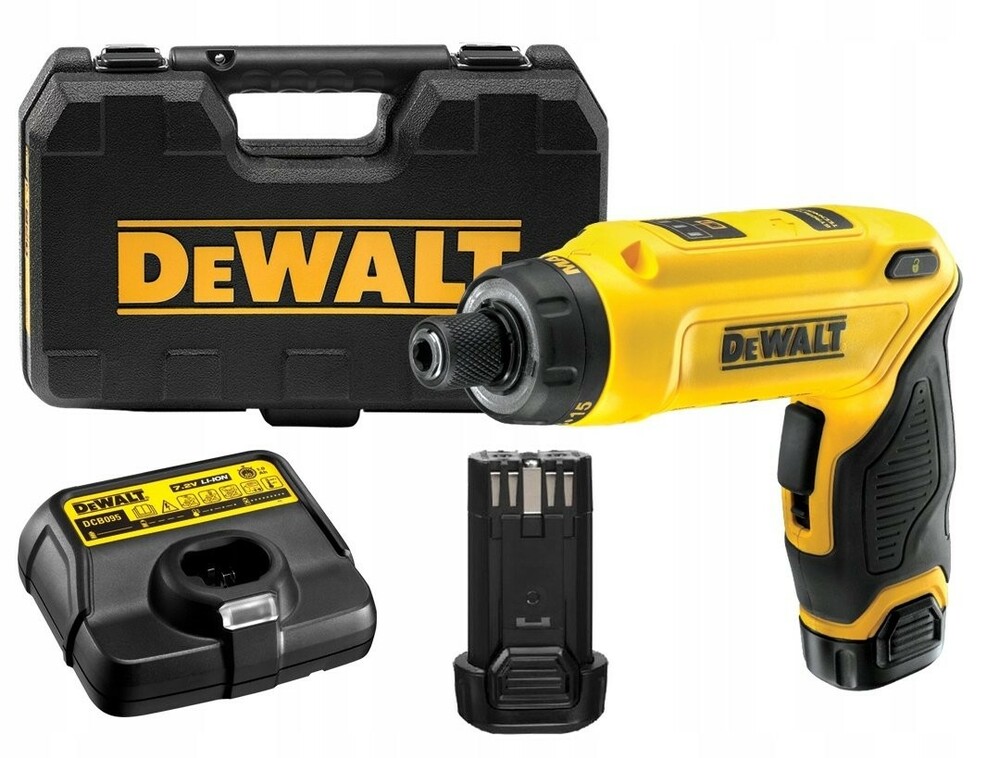 Wkrętak żyroskopowy 7,7 V 2x1.0 Ah + walizka DeWALT DCF680G2 1