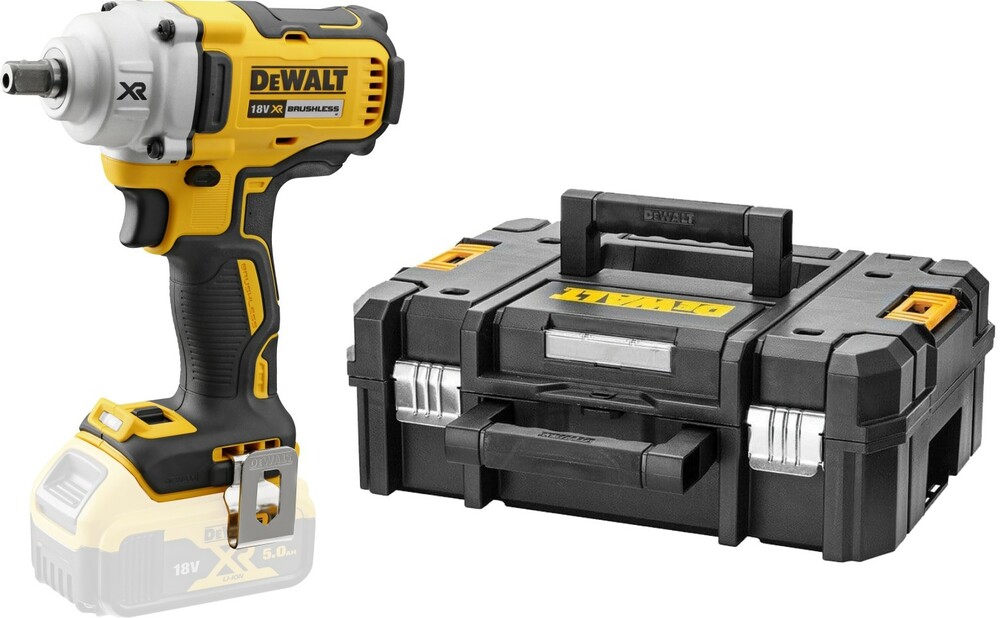 Klucz udarowy 1/2 XR Li-Ion 18V 447 Nm bolec blokujący b/aku + walizka DeWALT DCF894NT 1