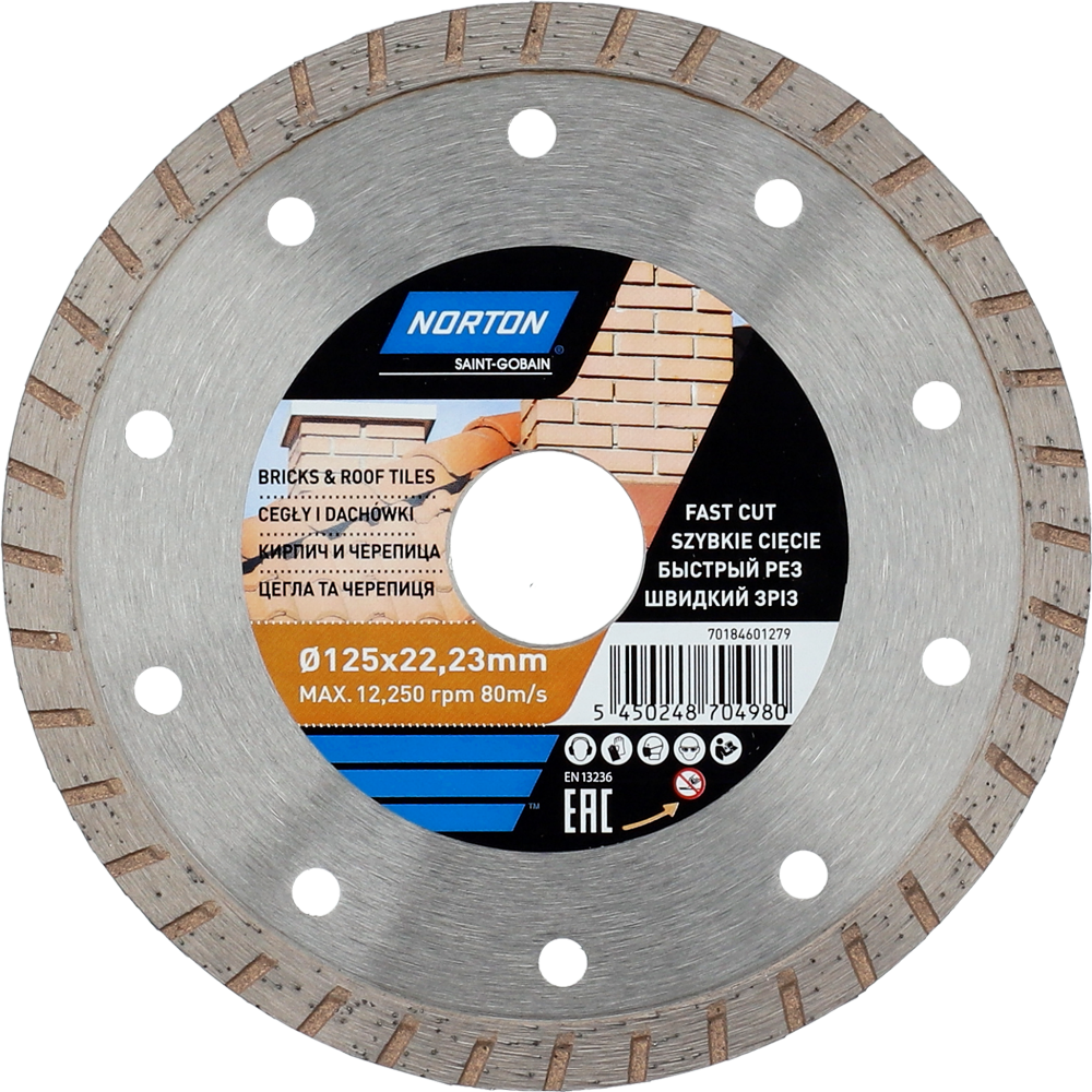 Tarcza diamentowa 125x22,23 beton DIY CEE BRICKS&TILES Norton 70184601279 1