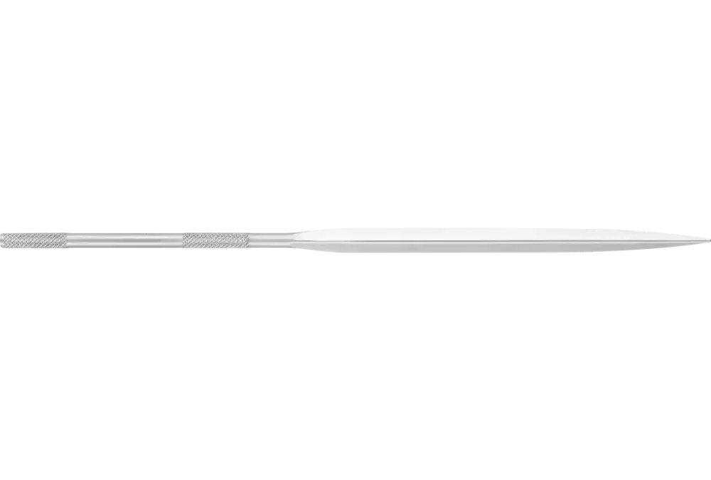 Precyzyjny pilnik igiełkowy trójkątny dolnotnący 140 mm nacięcie szwajcarskie 2, średnio drobny 1