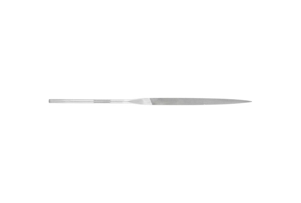Precyzyjny pilnik igiełkowy płaski, zaokrąglone krawędzie 160 mm nacięcie szwajcarskie 2, średnio drobny 1