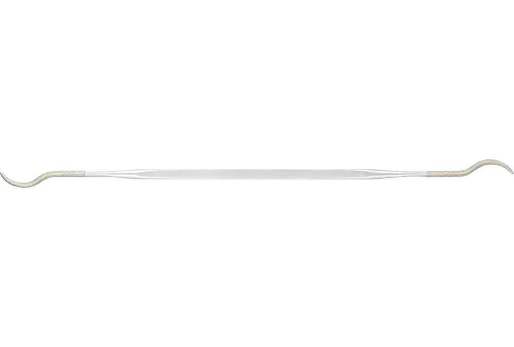 Diamentowy pilnik do żłobków soczewkowy, 150 mm D91 (drobny) do kompleksowej geometrii materiałów twardych 1