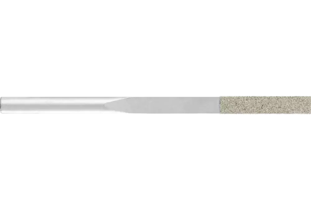 Pilniki diamentowe do pilarek ręcznych stożkowo-płaskich 3,3 x 1,0 x 55 mm trzpień Ø 3 mm D126 (średni), komplet 1
