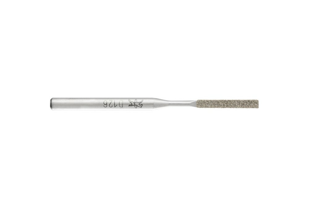 Pilniki diamentowe do pilarek ręcznych płaskich 2,0 x 1,0 x 50 mm trzpień Ø 3 mm D126  jednostronny 1