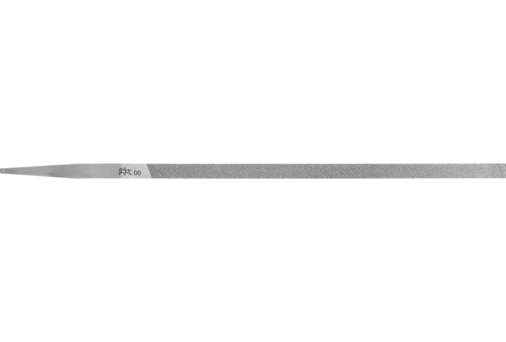 Precyzyjny pilnik sztyftowy płaski bardzo wąski 150 mm nacięcie szwajcarskie 00, bardzo zgrubny 1