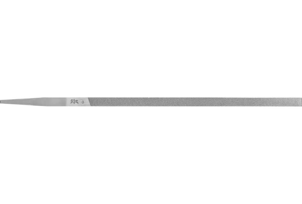 Precyzyjny pilnik sztyftowy płaski bardzo wąski 150 mm nacięcie szwajcarskie 0, zgrubny 1