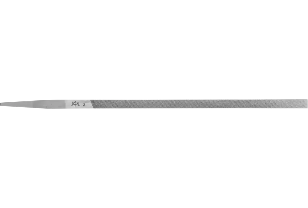 Precyzyjny pilnik sztyftowy płaski bardzo wąski 150 mm nacięcie szwajcarskie 2, średnio drobny 1