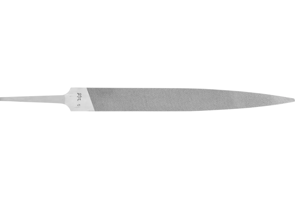 Precyzyjny pilnik z chwytem płasko-zbieżny wąski 150 mm nacięcie szwajcarskie 0, zgrubny 1